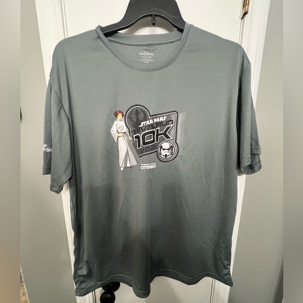 Run Disney Star Wars 10k 2XL Princess Leia shirt